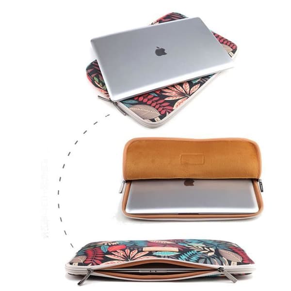 AKOne 14,1-tommer laptop sleeve - Rød - Lærred (Pe)