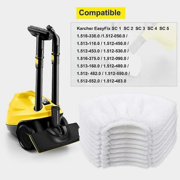 8 st mikrofiberrengöringsdukar för handmunstycke, kompatibla med EasyFix SC1-SC2-SC3-SC4-SC5 (Peng)