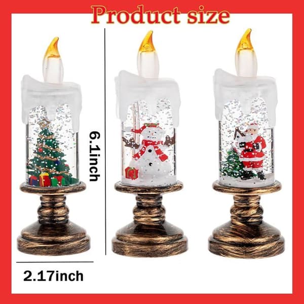Flammefri julelys - ULISEM - Glimmer sneglaskugle - LED-figurer - 15 cm - Flammefri sikkerhed (Pe)