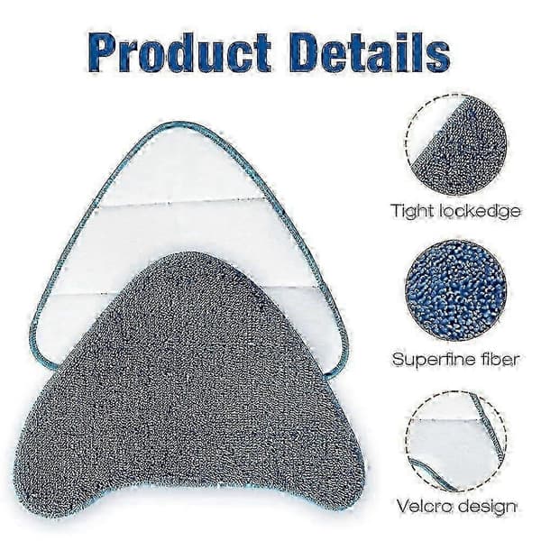 Ersättningsmoppdynor 6-pack mikrofiber kompatibla med Hoover Steam Complete Pet (Peng)