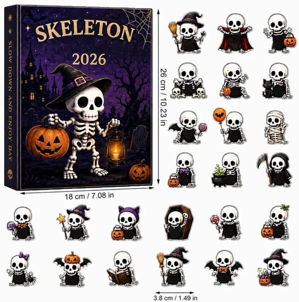 Halloween Aventurinfigurer Kalender med Akrylfat (Pe)