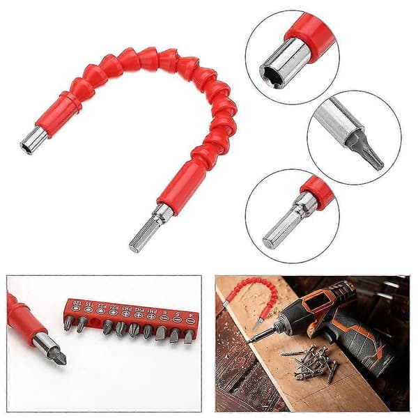Flexibel borrbitförlängning 275 mm böjbar mjuk axel (PE)