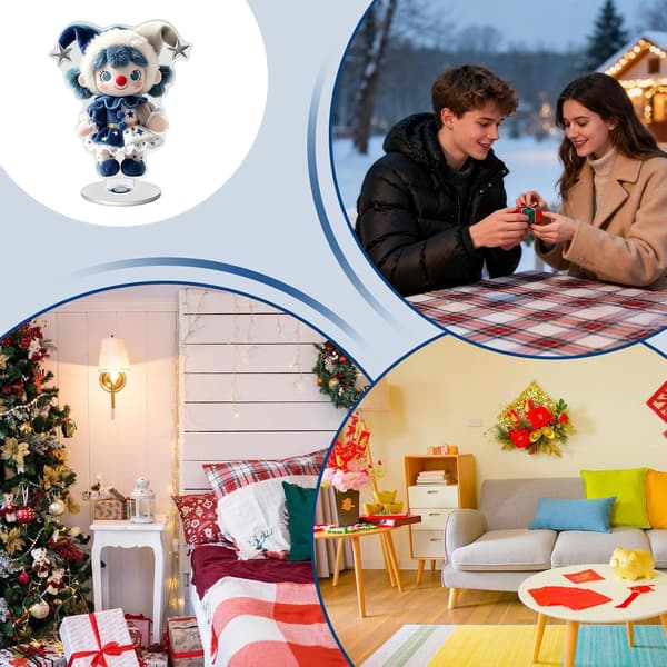 Julbordsdekorationer Hantverksmässiga Akrylprydnader Set (Pe)