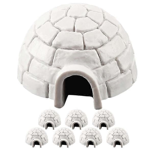 Mini Igloo Figurer Julepynt 3,80X3,80X2,20 cm (Peng) White 3.80X3.80X2.20CM