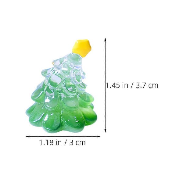 Juleminiaturer små snemandsminiaturer til dekoration 7 stk. (Peng)
