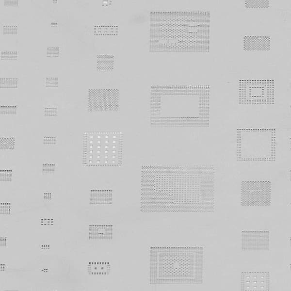 Reballing Stencil CPU Rework Net Rustfrit stål lodde-rework skabelon til reparation af mobiltelefoner (Peng)