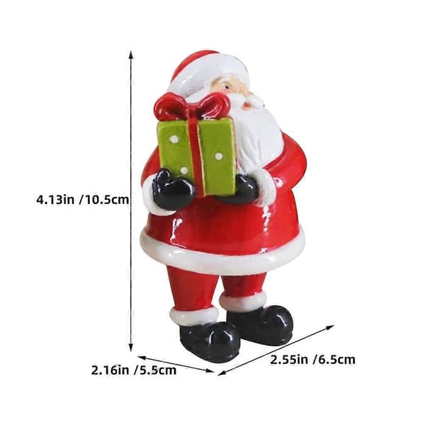 Jultomte-figur i harts för juldekoration (Peng)