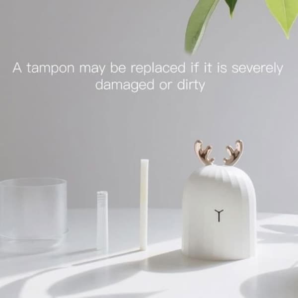 220 ml mini luftfuktare eterisk olja diffusor aromaterapi hem ultraljud USB nattlampa kanin (Pe)