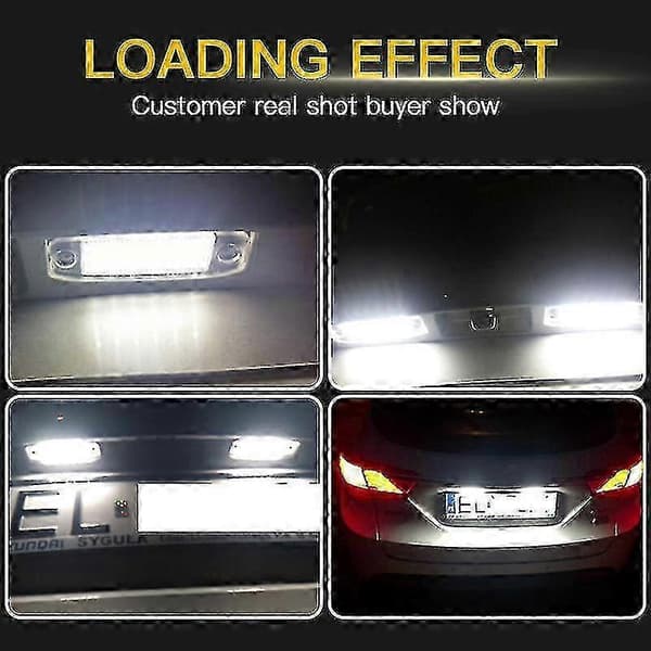 Bil LED-nummerpladelys kompatible med Hyundai Sonata YF 10MY GF 10 (Peng) 2PC LED