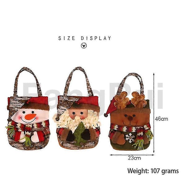 Jule-tote bags gaveposer - juleslikpose julepynt - C-udgave 1121 (Peng)