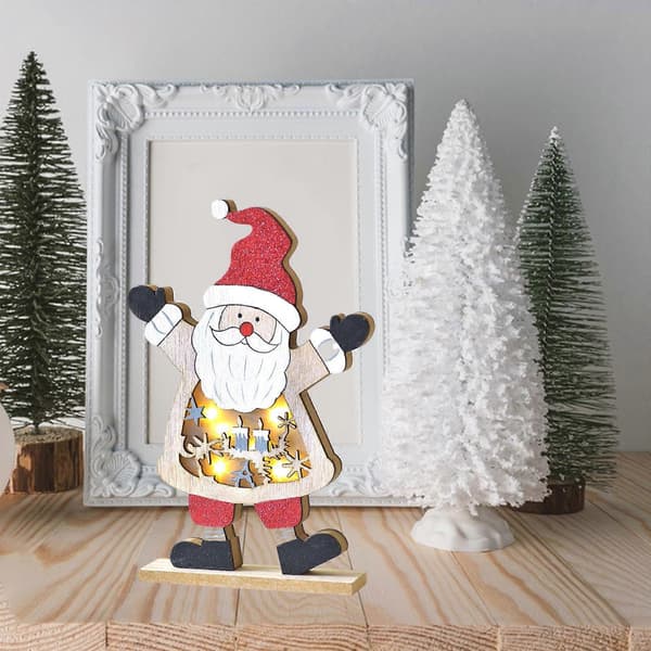 LED Træ Juleborddekoration Feriebutik Vinduespynt (Pingvin) Santa
