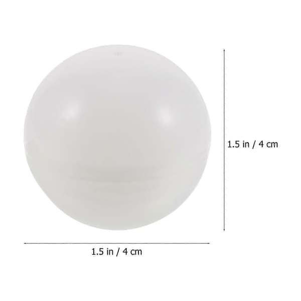 PVC Hvide Åbne Lodtrækningskugler 25 stk. (Peng)