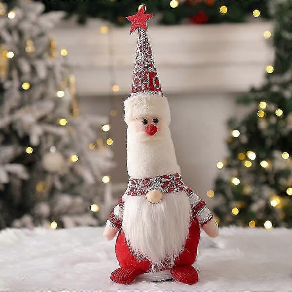 Julepynt Nisse Gaveposer 3 stk. Jule slikposer Genanvendelige 26-27s (Peng)