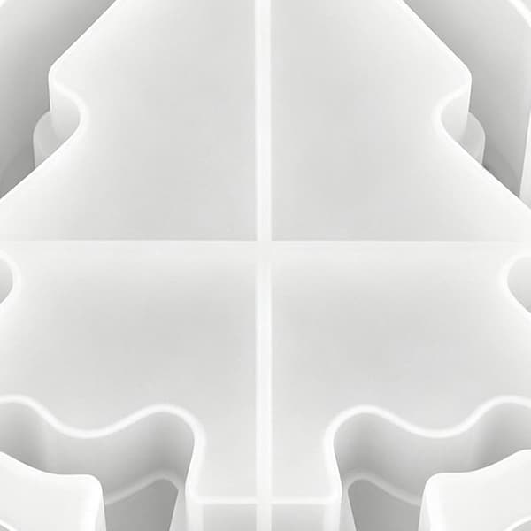Julgransform i silikon med snöflinge- och stjärndesign (Pe)