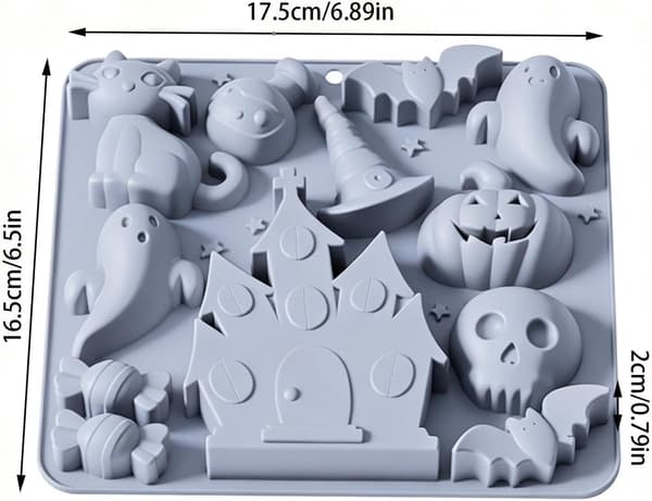 Handgjorda Halloween Silikonformar Godisdekorationer (Pe)