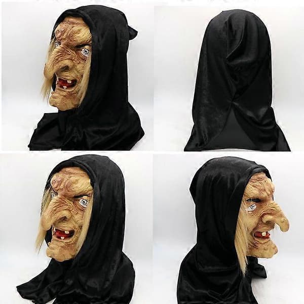 Läskig Snövit-häxa för Halloween, Comic-con och Cosplay (Latex)