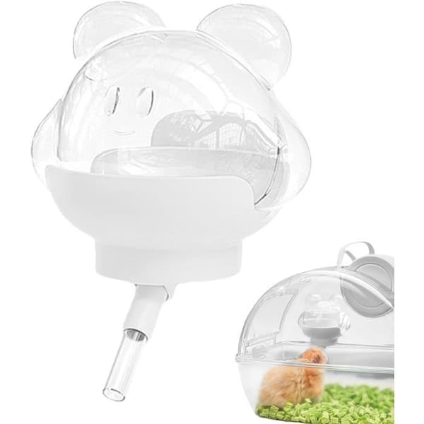 Hamstervattenflaska | Magnetisk vattenflaska för husdjursburar | 220 ml droppfri vattnare tillbehör (Pe)