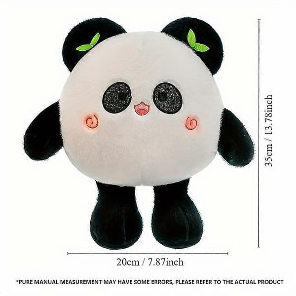 Rund Zai Panda docka plyschleksak supermjuk söt tygdocka flickor kontor sovkudde (Peng)