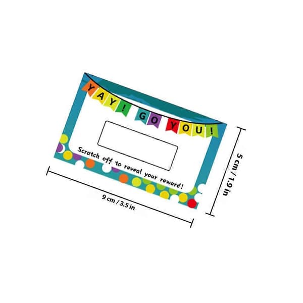 DIY Party Skraplotter Tomma Papperskort för Event 50-pack (Peng)