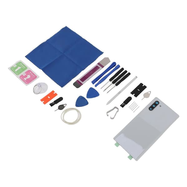 Udskiftning af bagsideglas til mobiltelefon med styluspen og reparationsværktøj til Galaxy Note 10 (Peng) White