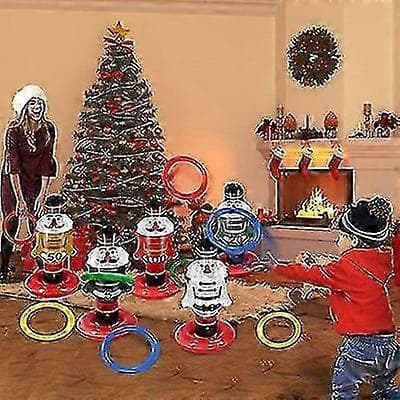 Oppusteligt snemands-ringkastspil til jul Julefestspil 26-27 (Peng)