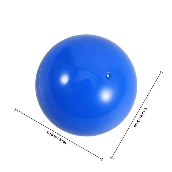 50 stk. fyldbare bolde underholdningsrekvisitter kompatible med julefestspil 3x3 cm blå (Peng)