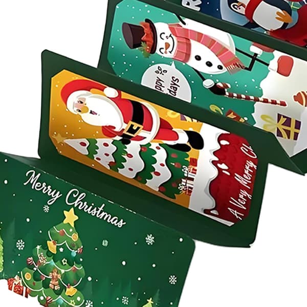 Festligt kort- och kuvertset med sedelhållare för julklappspengar (Pe)
