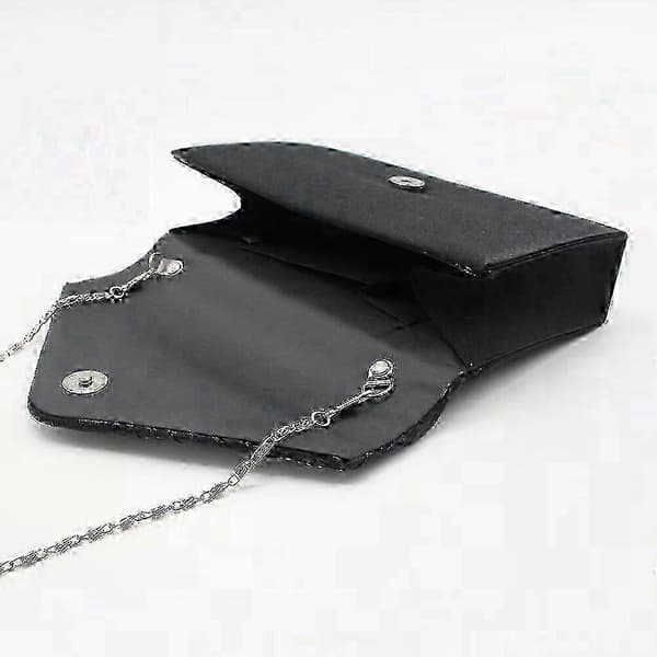 2025 Clutch-väskor för kvinnor aftonväskor handväskor aftonclutch (Peng) Black female