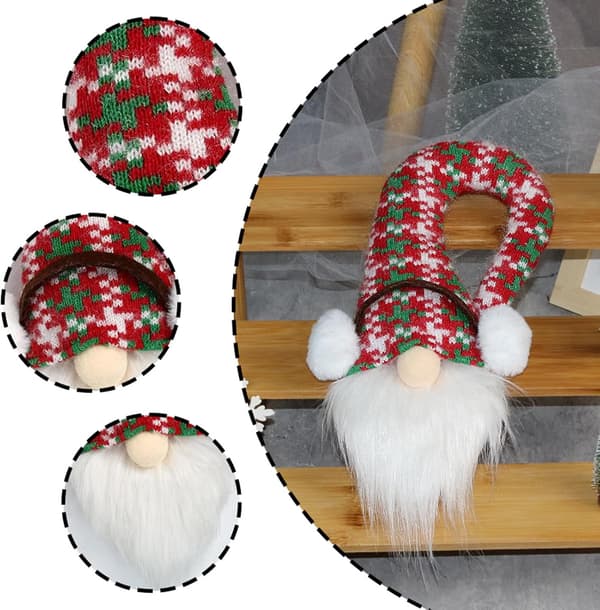 Julgnomprydnad Mjuk Plysch 15 cm 12-pack (Pe)