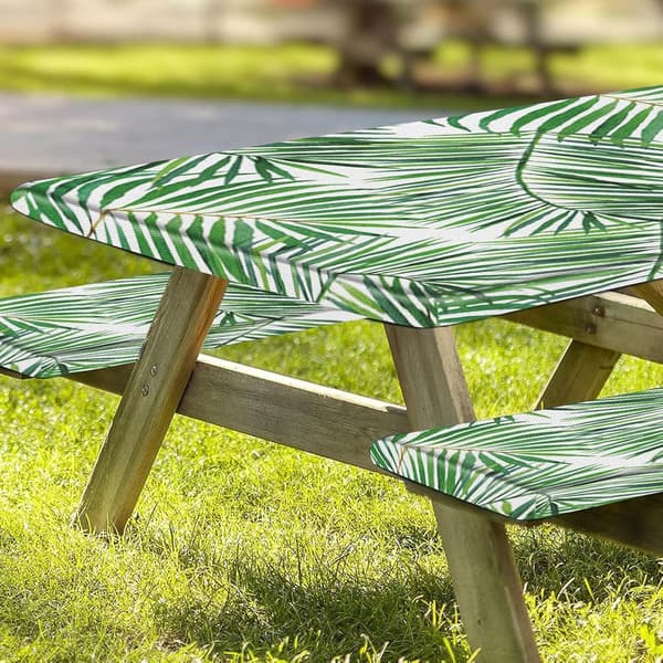 Återanvändbara picknickfiltar med bänköverdrag, maskintvättbara (Pe)
