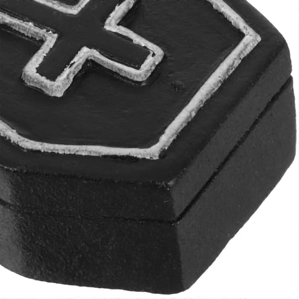 Mini Halloween-kistfigurer i harts för dekoration 4 st dockhustillbehör (Peng)