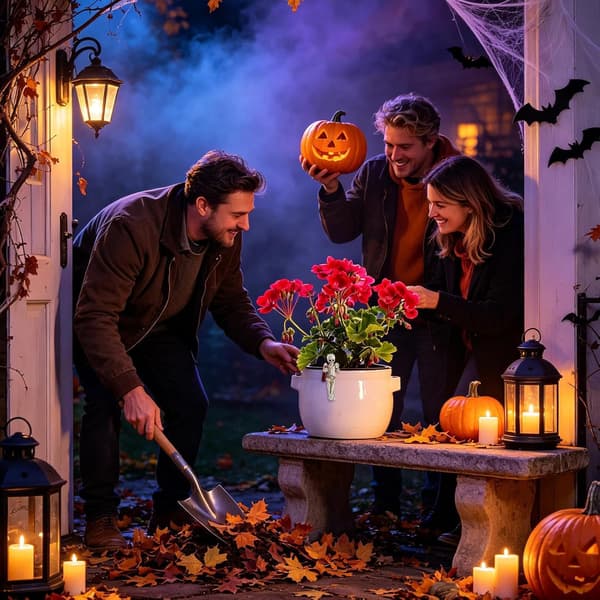 Väderbeständig skelettstaty för Halloween-dekoration (Pe)