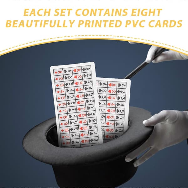 Magic Props Gimmick-kort för 4-pack pokerspel för festunderhållning (Peng)
