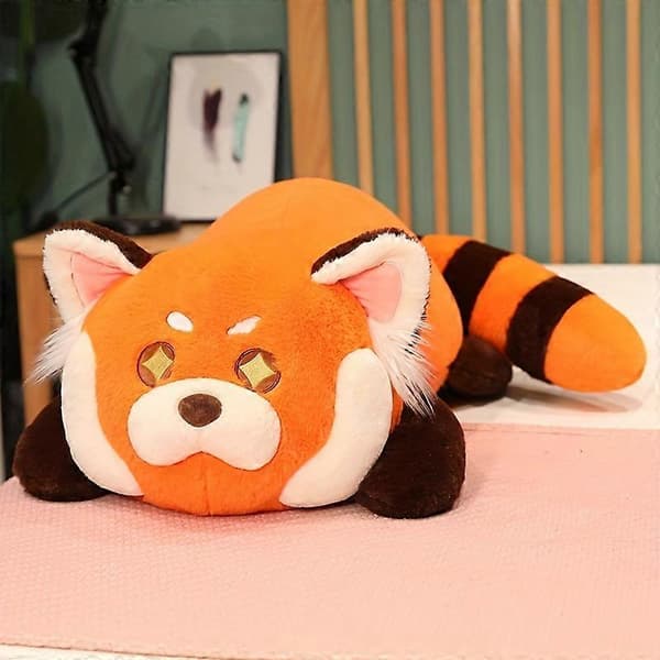 Sød rød panda pude simulation blødt og sødt langt rødt panda plyslegetøj børnedukke (Peng)