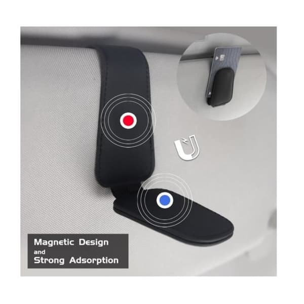 Glasögonhållare - Ej specificerad - Set om 2 - Högkvalitativt läder - Magnetisk design - Skymmer inte sikten (Pe)