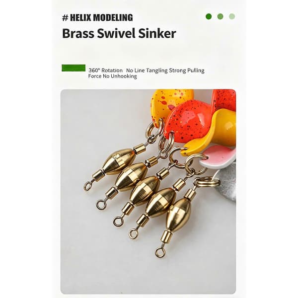5-pack öringdrag set UV-aktivt vridet skeddrag med lekande, glittrande trolling-skedset fiskeutrustning (Peng) Orange