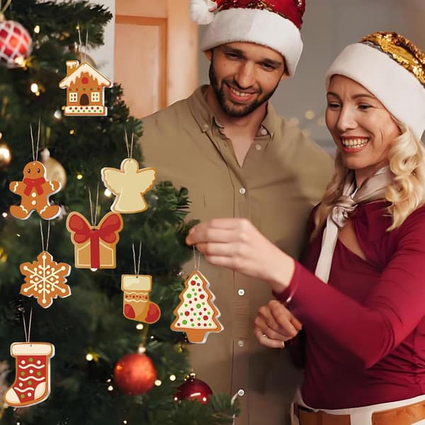 Håndlavede brødpynt juledekorationer (Pe)