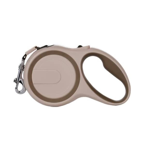 (Khaki / 5M-20KG) 5m 8m infällbart koppel för husdjur, hållbart band för små, medelstora och stora hundar, halsband (Pe)