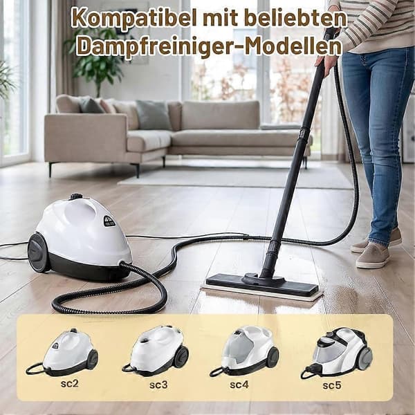 Set med 14 moppöverdrag för Kärcher SC 2/3/4/5 EasyFix ångtvätt, golvdukar & handmunstycksöverdrag, mikrofiberdukar (Peng)