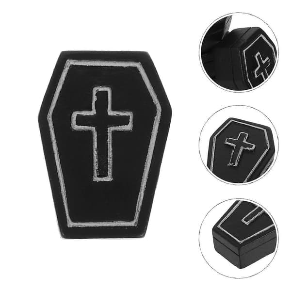 Mini Halloween Kiste Resin Figurer til Dekoration 4 stk. Dukkehus Tilbehør (Peng)