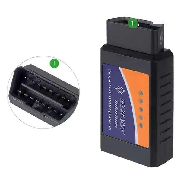 Elm327 Eobd Bluetooth -diagnostiikkatyökalu, OBD2-auton moottorin vikakoodinlukija (Peng) Black