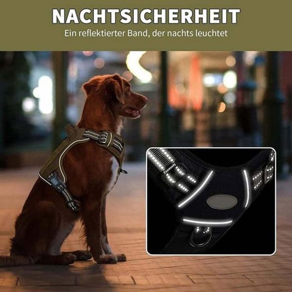 Taktisk hundsele, anti-drag säkerhetssele för hundar S (Pe)