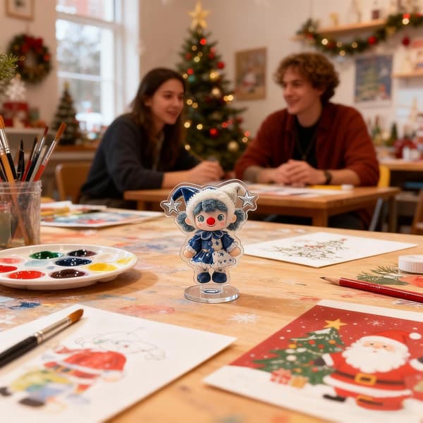 Julbordsdekorationer Hantverksmässiga Akrylprydnader Set (Pe)