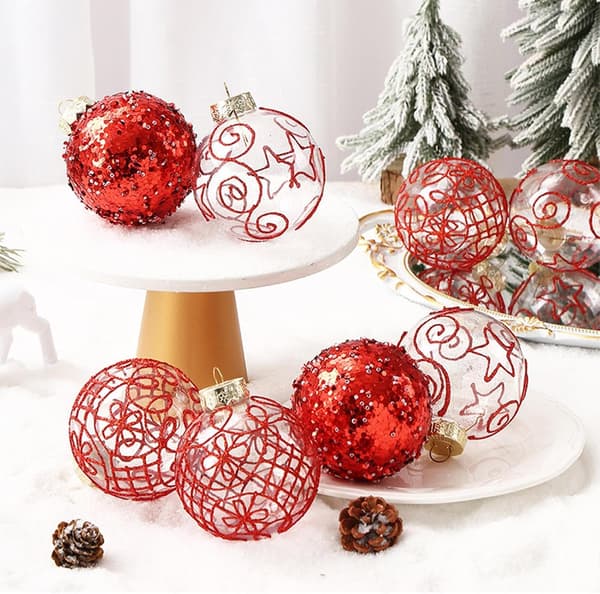 Juldekorationer Set Träd Fönster Dörr Vägg Hus Café Hotell Köpcentrum Restaurang (Pe)