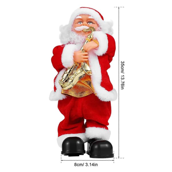 Musikalisk rörlig jultomte för juldekoration (Pingvin)