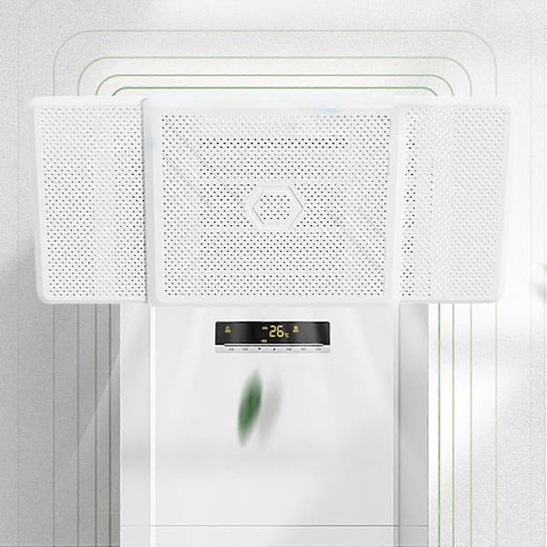 Justerbar luftkonditioneringsdeflektor, väggmonterad infällbar AC-ventilationsdeflektor för hem och kontor (Peng)