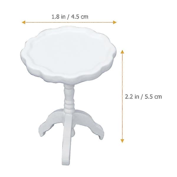 Mini runt bordsornament Träbordsdekoration för 1 styck (Peng)