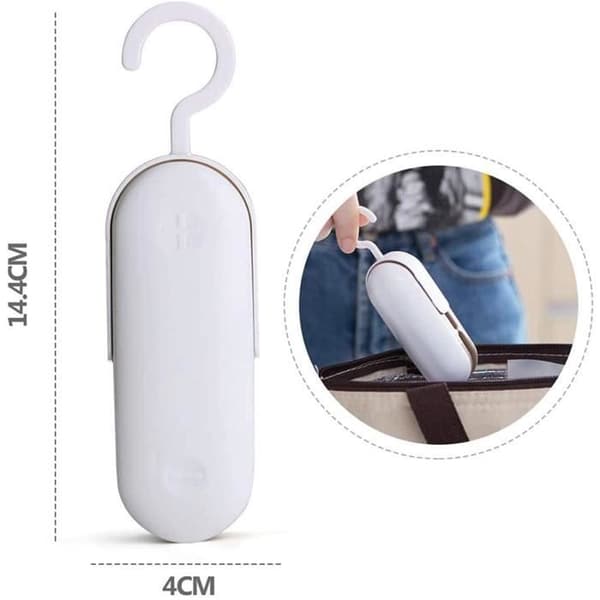 2 delar Mini Bärbar Påsförseglingsmaskin, Mini Matförvaringspåsemaskin, Mini Matförvaring (Pe)