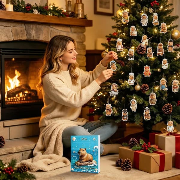 Julkalender 2026 med 24 dagar av djur (Pe)