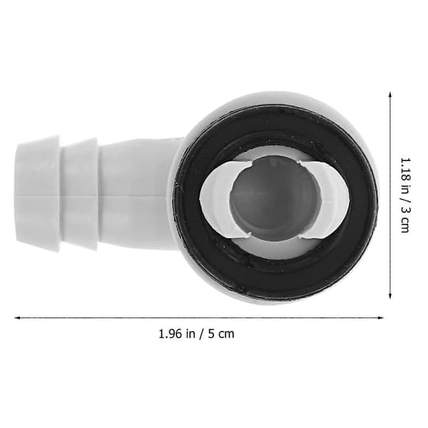 Luftkonditioneringsslangkoppling Luftkonditioneringsavloppsadapter för Mini-Split-enheter Underhåll Vit färg 5,00X3,00X3,00CM 5-pack (Peng)